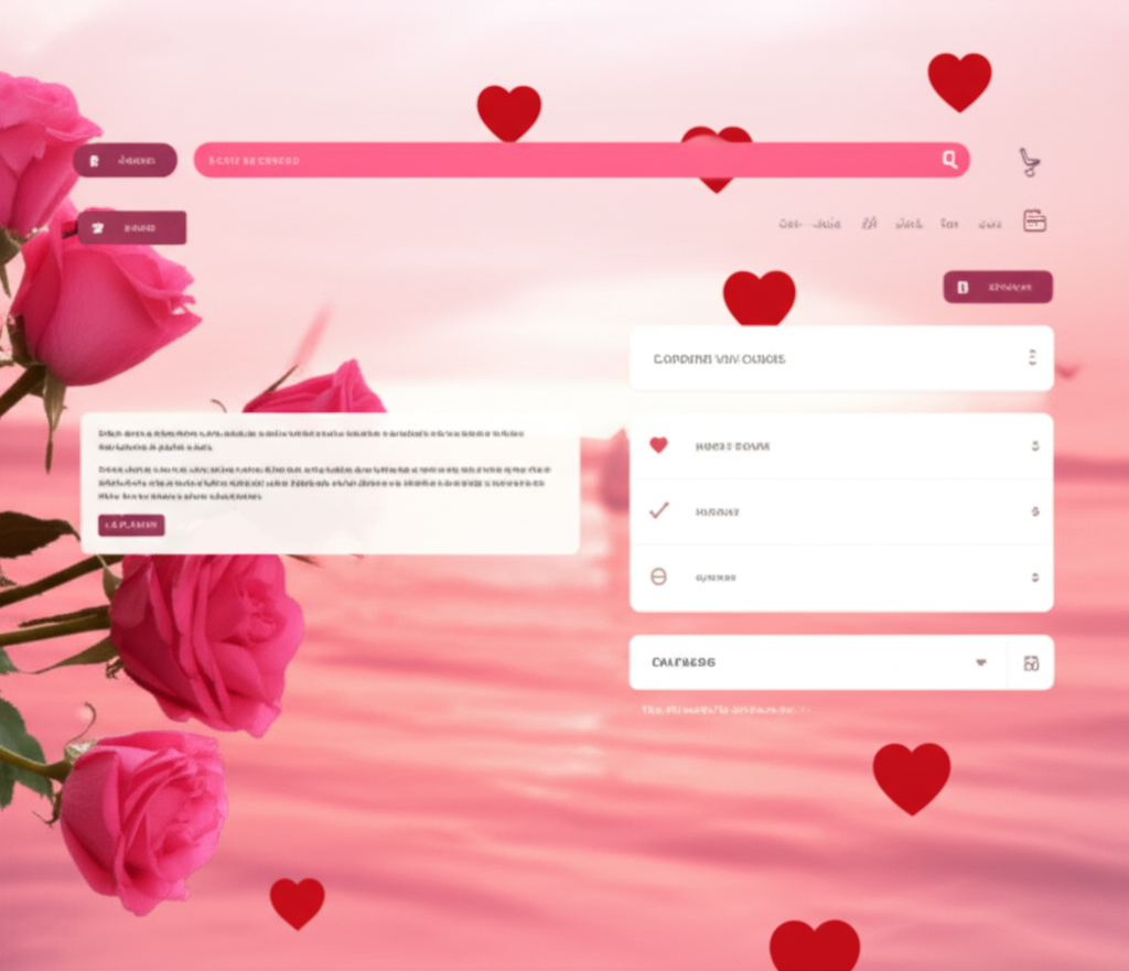 تجربة تهنئة رقمية تفاعلية رومانسية